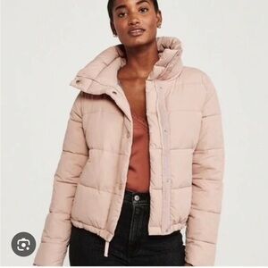 Abercrombie & Fitch Blush Puffer Coat